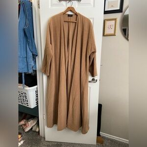 Yeohlee New York Open Front Camel Hair Coat